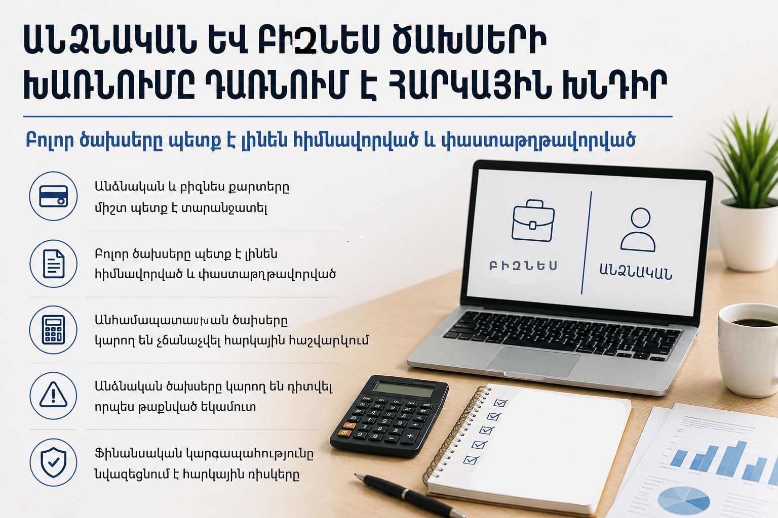 Ինչու՞ է անձնական և բիզնես ծախսերի խառնումը դառնում հարկային խնդիր Հայաստանում